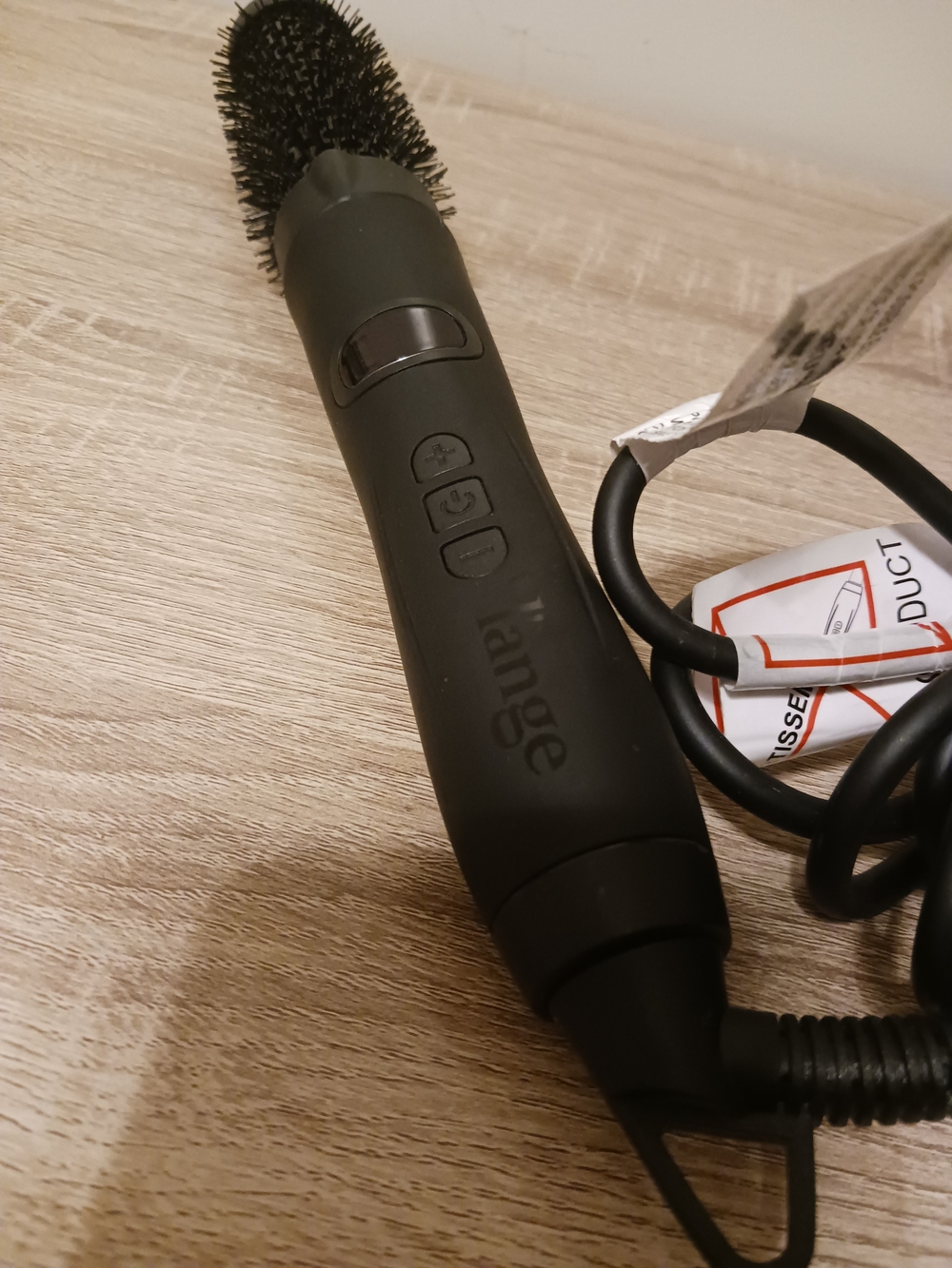 Lange Black Thermal Styling Brush